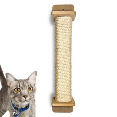 Imagem de Arranhador de Parede Para Gato 65cm Sisal 8mm com Kit Fixação - BT WOO