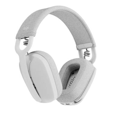 Imagem de Headset Logitech Zone Vibe 100 Branco sem Fio - 981-001218