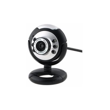 Imagem de Webcam usb para pc com luz led, microfone embutido um