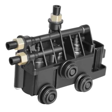 Imagem de PUAMRPTS Bloco de válvula solenoide de compressor de suspensão a ar compatível com veículos Land Rover - Range Rover 2006-2012 - Substituição # RVH500050