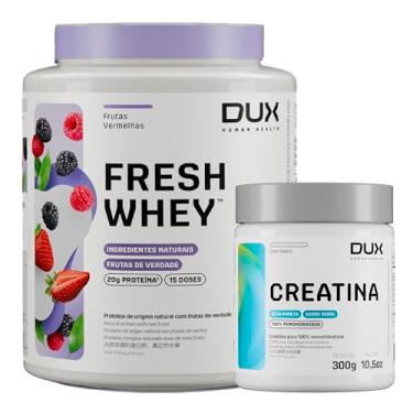 Imagem de Kit DUX - Fresh Whey 450g + Creatina Monohidratada 300g (450g, Frutas Vermelhas)