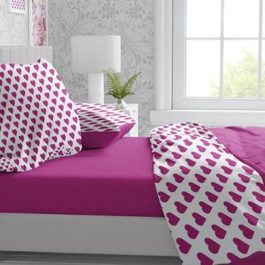 Imagem de Jogo De Lençol Casal Super King 4 Pç Percal Flex 6 Cores - ESPAÇO CASA