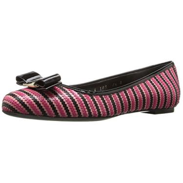 Imagem de SALVATORE FERRAGAMO Varina Ziguezague Feminino, Nero/Emeraude/Blue Indien, Nero/Emeraude/Azul Indien, 9.5