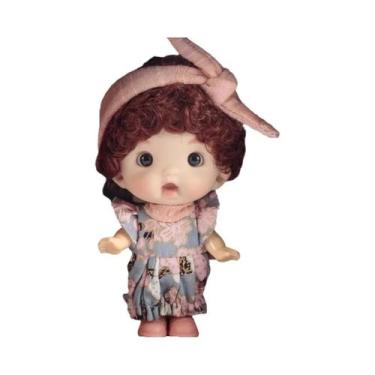 Imagem de Kawaii 10cm Mini Bonecas BJD Para Meninas Com Roupas Surpresa Fofas OB