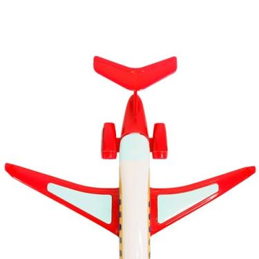 Imagem de Avião de Brinquedo Jatinho Executivo, 25 x 26 x 6 cm, Material Polipropileno, Rodas Retráteis