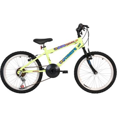 Imagem de BICICLETA ATHOR ARO 20 MTB 1X6Veloc. EVOLUTION STREET MASCULINA AMARELO NEON
