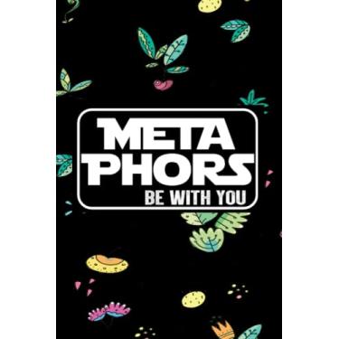 Imagem de Metaphors Be With You: Back To School notebook,Gift For Girls and Boys,College Ruled Line Paper,Cute School Journal, School Composition Notebooks,Write Ideas & Thoughts, Writing Notes, Doodling