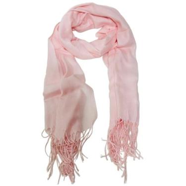 Imagem de Cachecol Frio Echarpe Xale Lenço Pashmina Franja Look Inverno Acessóri