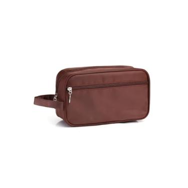 Imagem de Necessaire Masculina Organizador Mala Viagem Couro Ref: 834 (Azul, Único) (Marrom)