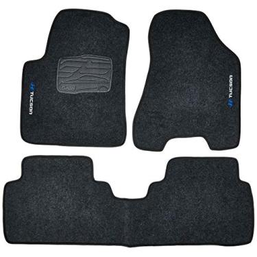 Imagem de Tapetes de Carpete 03 Peças, Cinza (Grafite) - Hyundai Tucson até 2016