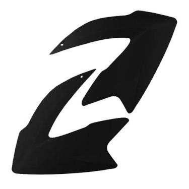 Imagem de Aba Do Tanque Moto Honda Bros 150 2013 a 2014 - CROMO FORTE, PRETO 201