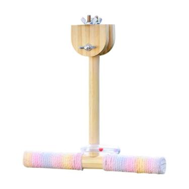 Imagem de predolo Brinquedo de Balanço para Aves, Suporte Giratório para Papagaios, Caiques e Araras