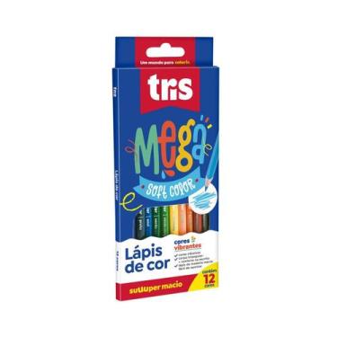 Imagem de Lápis de cor tris mega soft color 12 cores