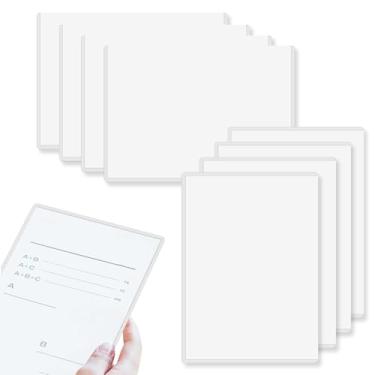 Imagem de Huakaile 9 protetores de página rígidos e transparentes 21,6 cm x 28 cm, capas protetoras de plástico para folha de papel, suporte de documentos, pôster de fotos, capas protetoras à prova d'água de