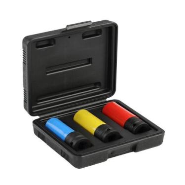 Imagem de Jogo de soquetes de impacto sextavado 17 A 21MM 1/2'' com 3 peças R630