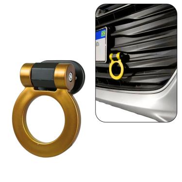 Imagem de Tow Hook Engate Reboque Carro Camionete Universal Amarelo