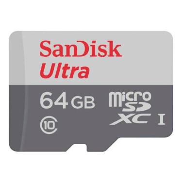 Imagem de Cartão Micro SD 64GB Ultra Classe10 Sandisk 80MB/S - Sandik