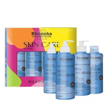 Imagem de Kit Tratamento Facial Skin Care Pré & Pós Make Anti Olesidade - Limpez