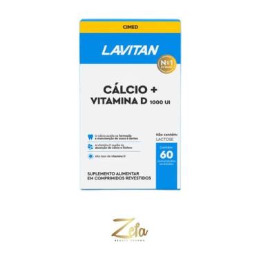 Imagem de Suplemento Lavitan Cálcio + D1000UI 60 Comprimidos - Cimed