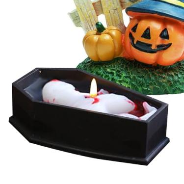 Imagem de Velas perfumadas para casa, decoração gótica vintage de , decoração perfumada, caixão para Halloween, mulheres, homens, cozinha, quarto, apartamento, mesa, festa, aniversário