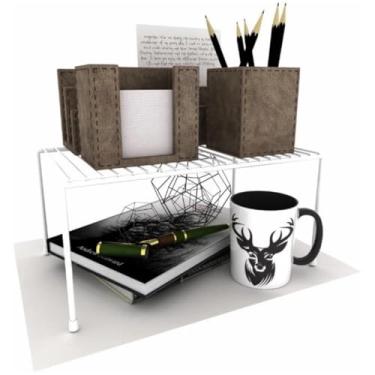 Imagem de Decasa - Organizador de Armário Aramado Prateleira 32cm Branco