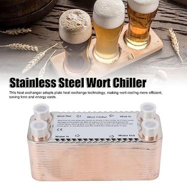 Imagem de 30 placa trocador de calor de aço inoxidável RECULADOR DE EBRIÇÃO DE REFRIGIÇÃO DO REFRIDE DE RECURSO DE REFRIDE PARA FERRAMENTO DE CERTA HOMEBRAY NPT 1/2 polega Thread