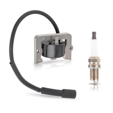 Imagem de ENA Bobina de ignição 12 584 04-S compatível com Kohler CV15 CV15S CV16S CV460S John Deere STX30 STX46 L110 LT155 LT160 LTR155 LTR166 Motores de cortador de grama com substituição de vela de ignição