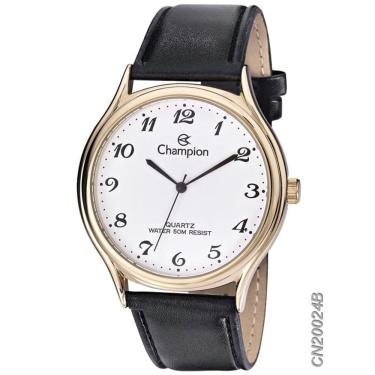 Imagem de Relógio CHAMPION masculino couro CN20024B