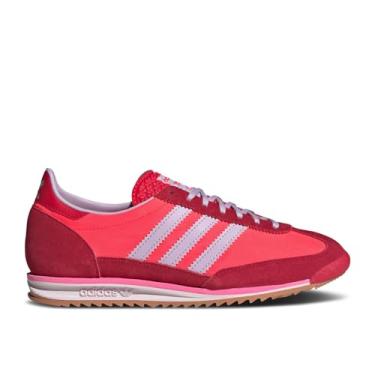 Imagem de adidas Originals SL72 Tênis feminino, Vermelho solar/lavanda gelo/melhor escarlate, 39