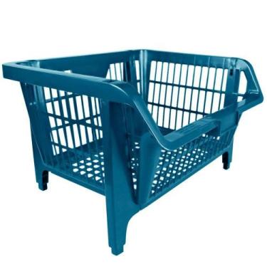 Imagem de Cesto Prático Expositor Plástico Azul 42500 Presto