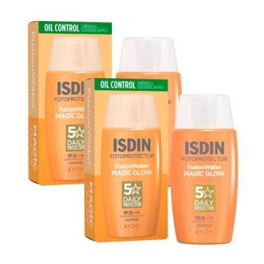 Imagem de Kit 2 Protetor Solar Insdin Fotoprotector FPS 30 FusionWater Magic Glo