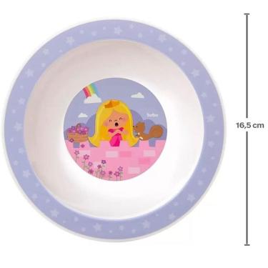 Imagem de Pratinho Infantil Bowl Aventuras Princesa 16,5 Cm Buba