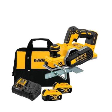 Imagem de Plaina A Bateria 20V Dewalt Dcp580B + 2 Baterias 5Ah