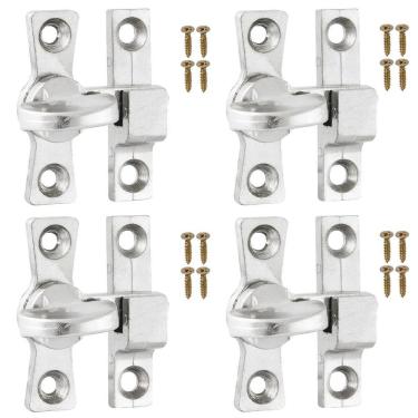 Imagem de Tranqueta Fecho Trinco Bico Virado Porta Janela Kit 04 Un