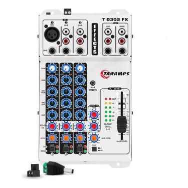 Imagem de 2X Mesa De Som Taramps T0302 3 Canais Equalizador T 0302 Mix