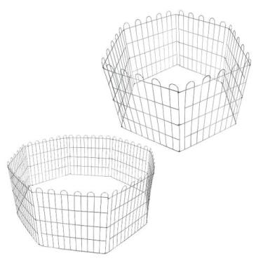 Imagem de Kit 2 Cercados Canino com Gancho de Arame Galvanizado Cercadinho Canil