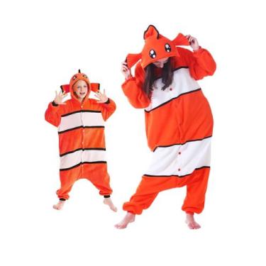 Imagem de Pijamas DarkCom Clownfish, flanela unissex para adultos