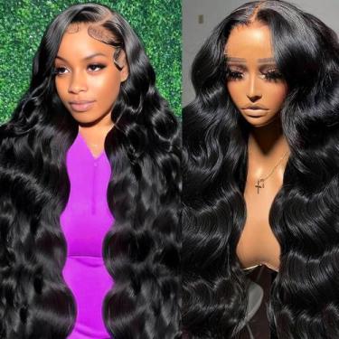 Imagem de Perucas frontais de renda Stylifo Body Wave 13x6 HD 180% Densidade 56c