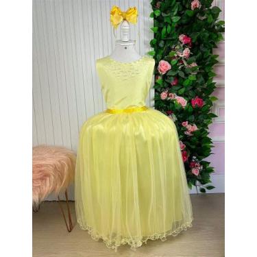 Imagem de Vestido Infantil Longo Regata Amarelo - Coleção Enjoy, Golden fizz, 14