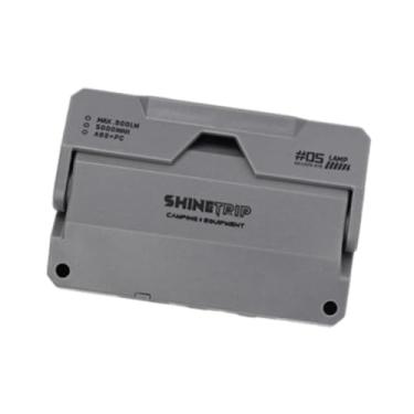 Imagem de Dynwave Mini luzes LED para áreas externas, ângulo ajustável, lanterna portátil, lanterna de acampamento para gramado externo, jardim de sobrevivência ao ar, Cinza