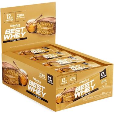 Imagem de Barra Proteica Best Whey - 12 Barras 49g Pão de Mel - Atlhetica Nutrition-Unissex