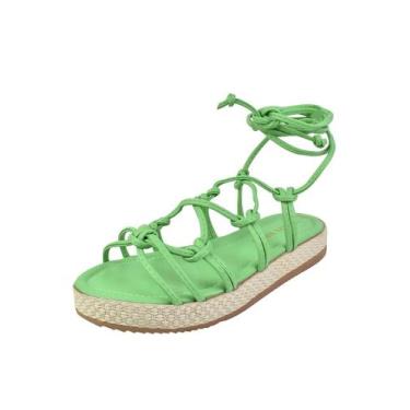 Imagem de Sandalia Feminina flatform plataforma sandalia com Amarração na perna 