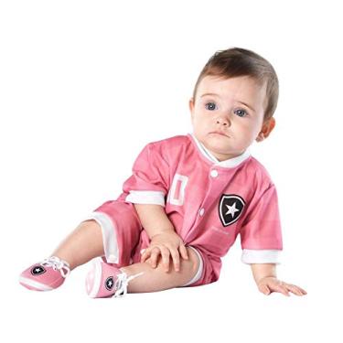 Imagem de Macacão Bebê Botafogo Curto Rosa - Torcida Baby