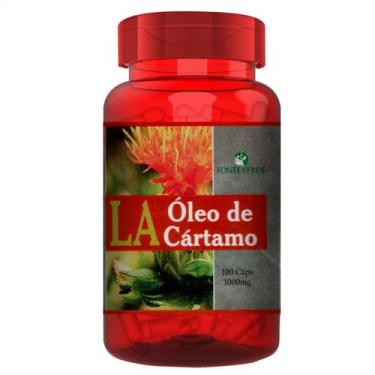 Imagem de Óleo De Cartamo com Vitamina E 100 Cáps 1000mg Fonte Verde