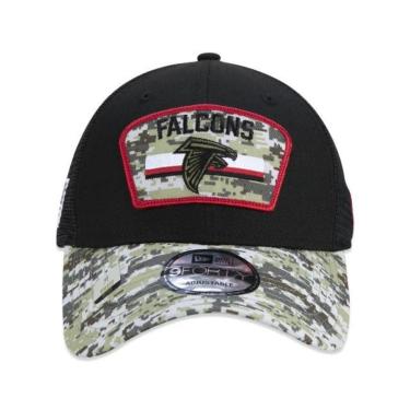 Imagem de BONÉ NEW ERA 940 ATLANTA FALCONS SALUTE TO SERVICE NFP22BON211 PRETO VERDE CAMUFLADO-Masculino