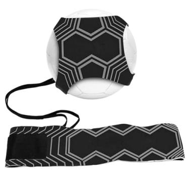 Imagem de Equipamento de treino de futebol para crianças com cinto ajustável e corda elástica para bolas 3, 4 e 5