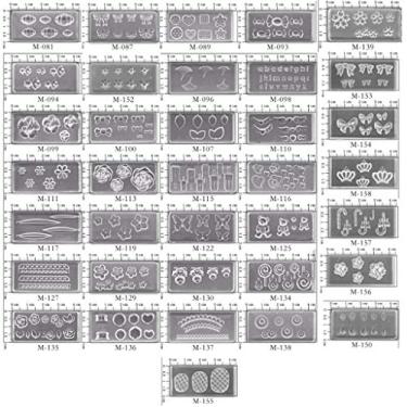 Imagem de FGDTREE Vários padrões e formas, 36 formas, moldes de silicone, folhas, flores, animais, modelos de fundição de resina, conjunto de artesanato adequado para bricolage e feito à mão