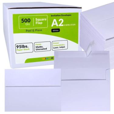 Imagem de Envelope Winlyn A2 Invitation White 500 unidades Self Seal