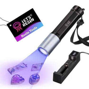 Imagem de Luz UV LET'S RESIN Lanterna UV 365nm recarregável