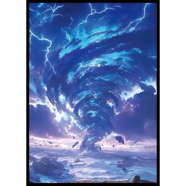 Imagem de MTG Card Sleeves - Island - Utility Lands Series - Ultra Clear Front & Matte Finish Back, 100 Count Standard Size Matte Art Sleeve for Magic The Gathering
